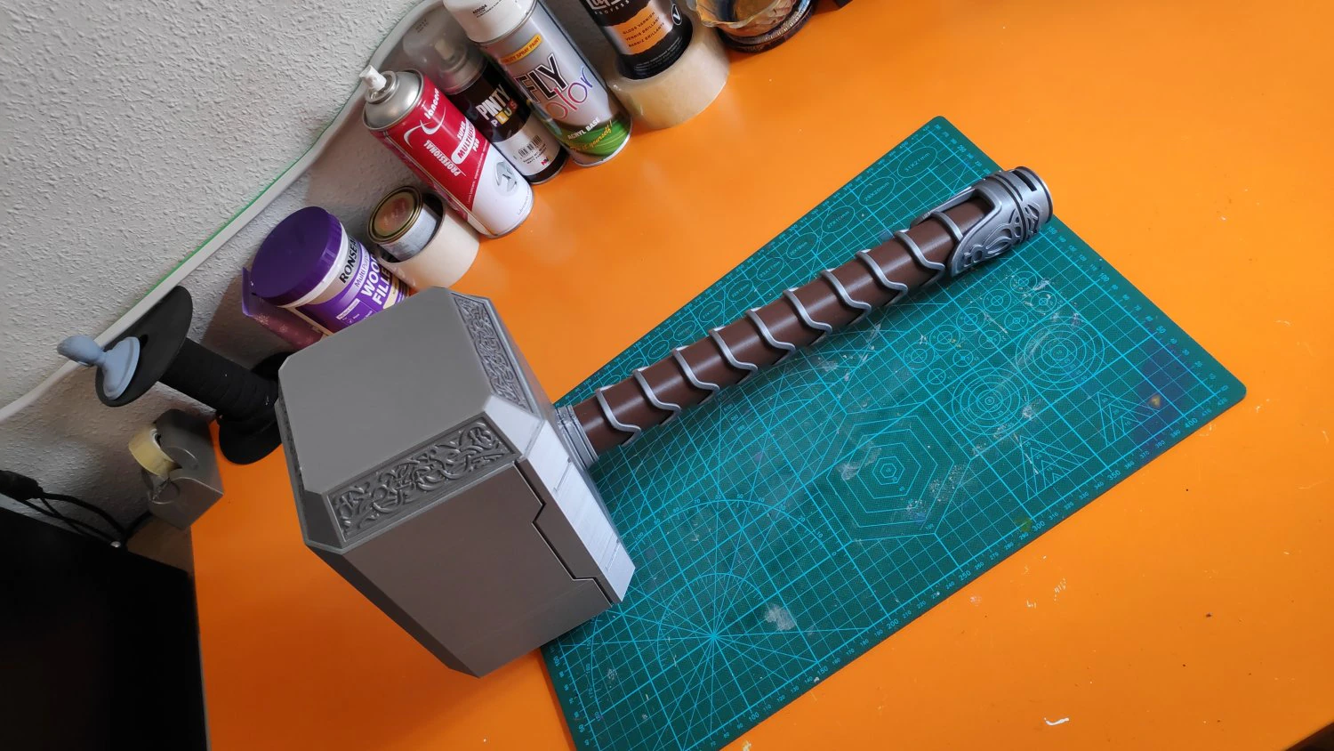 thor hammer design for 3d printing no paint needed 3D Print Model .c4d .max .obj .3ds .fbx .stl .blend 