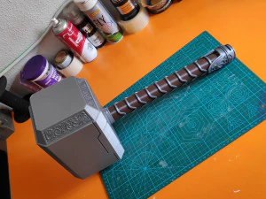 thor hammer design for 3d printing no paint needed 3D Print Model