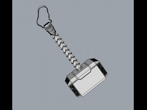 thor hammer design for 3d printing no paint needed Modelo de impresión 3D