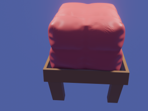 soft pouf Modèle 3D