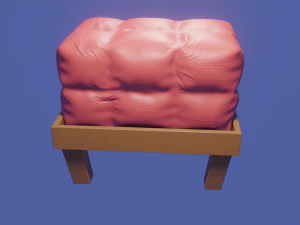 soft pouf 3D Model