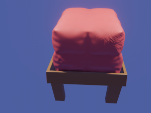 soft pouf Modèle 3D