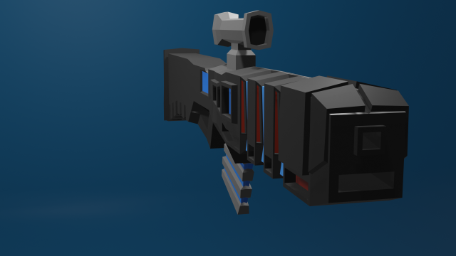 sci-fi rifle 3D 모델 .c4d .max .obj .3ds .fbx .stl .blend 