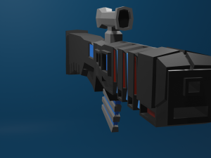 sci-fi rifle Modèle 3D