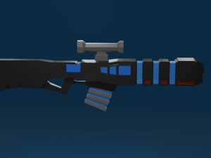 sci-fi rifle 3D 모델