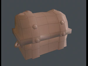 basic hand-painted chest 3D Model