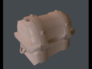basic hand-painted chest 3D Model