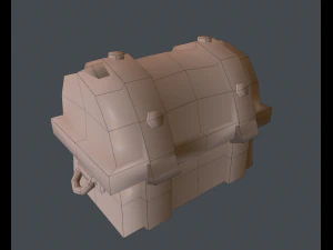 basic hand-painted chest 3D Model
