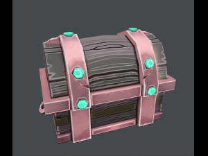 basic hand-painted chest 3D Модель