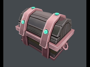 basic hand-painted chest 3D Model
