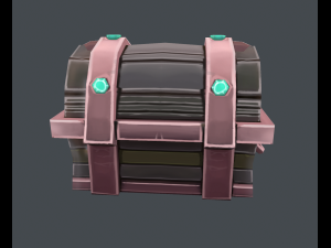 basic hand-painted chest 3D Model