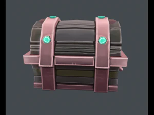 basic hand-painted chest 3D Model