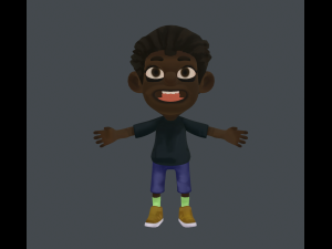 boy hand-painted 3d character 3D 모델