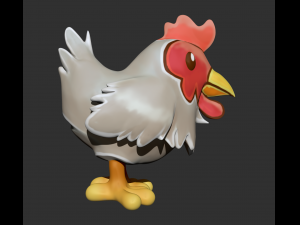 chicken zbrush sculpt Model 3D
