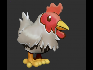 chicken zbrush sculpt 3D 모델