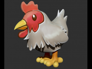 chicken zbrush sculpt Model 3D