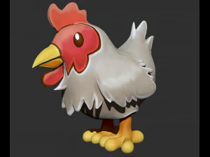 chicken zbrush sculpt 3D Model