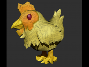 chicken zbrush sculpt Model 3D