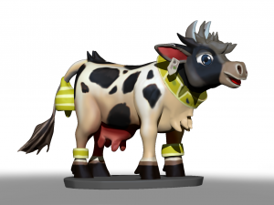 cow zbrush sculpt skin designs 3D Model