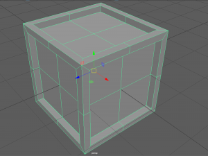 pbr low poly crate Model 3D