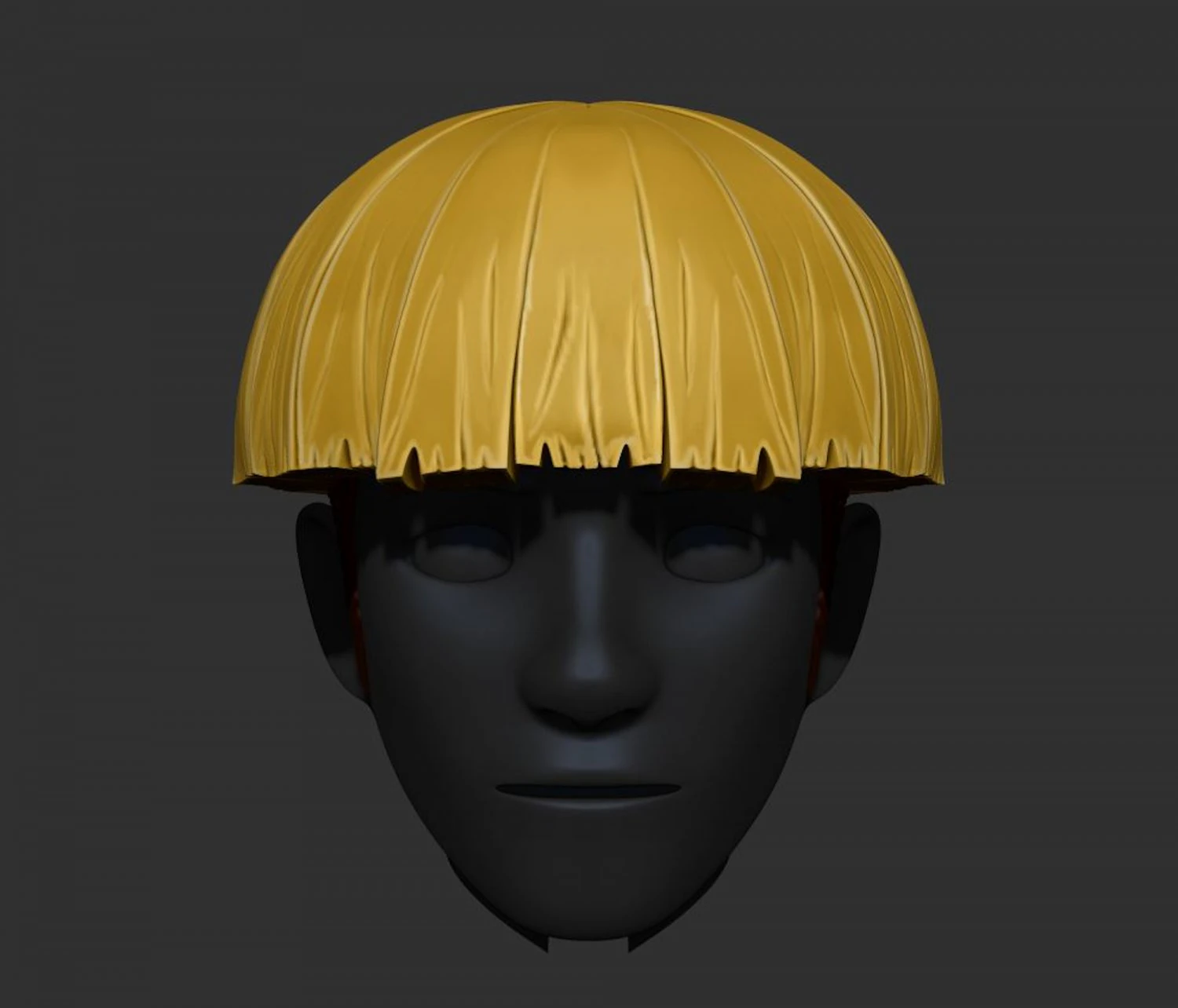 cueball hair style zbrush sculpt 3D Model .c4d .max .obj .3ds .fbx .stl .blend 