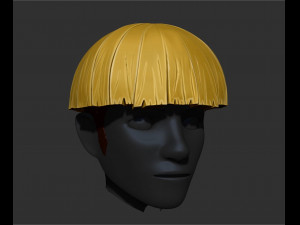 cueball hair style zbrush sculpt 3D मॉडल