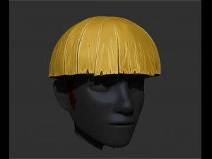 cueball hair style zbrush sculpt 3D Model