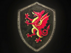 dragon shield sculpt zbrush file Model 3D