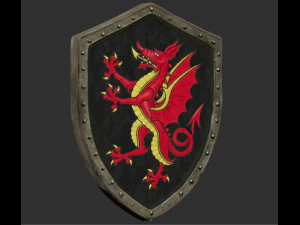 dragon shield sculpt zbrush file 3D Model