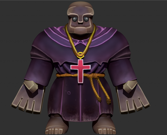 friar ztl sculpt and textures - zbrush model 3Dモデル .c4d .max .obj .3ds .fbx .stl .blend 