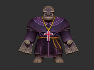 friar ztl sculpt and textures - zbrush model 3Dモデル