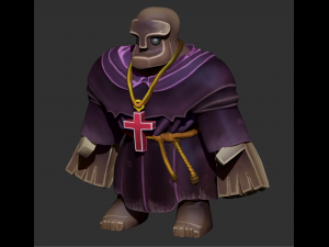 friar ztl sculpt and textures - zbrush model 3Dモデル