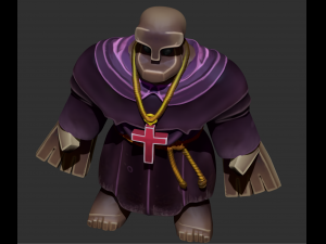 friar ztl sculpt and textures - zbrush model 3Dモデル