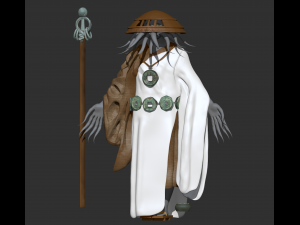 monk character zbrush base model sculpt 3D Модель