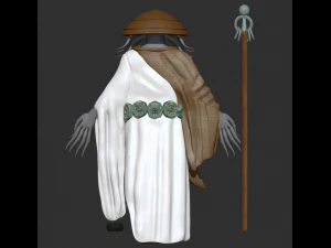 monk character zbrush base model sculpt 3D Model