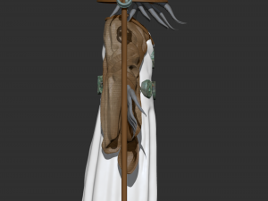 monk character zbrush base model sculpt 3D Модель