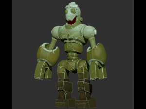robot toy model zbrush sculpt and polypaint 3D 모델