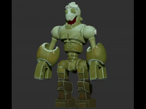 robot oyuncak modeli zbrush heykel ve polypaint 3D Model