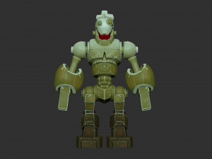 robot toy model zbrush sculpt and polypaint 3D 模型