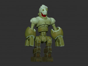 robot toy model zbrush sculpt and polypaint 3D 模型
