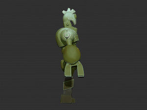 robot toy model zbrush sculpt and polypaint 3D 模型