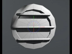 round wall light 3D Model