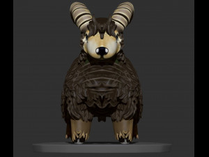 sheep zbrush sculpt and polypaint 3D Model