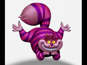 escultura zbrush do gato de cheshire da disney Modelo 3D