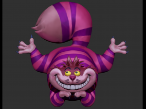 disney chesire cat zbrush sculpture 3D Модель