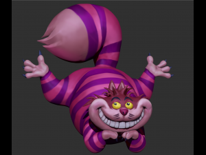 disney chesire cat zbrush sculpture 3D Модель