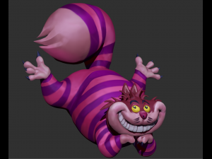disney chesire cat zbrush sculpture 3D Модель