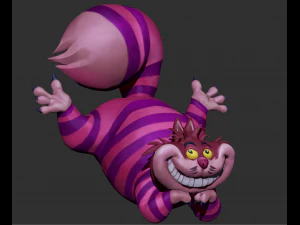 disney chesire cat zbrush sculpture 3D Model