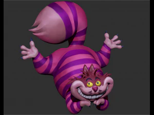disney chesire cat zbrush sculpture 3D Model