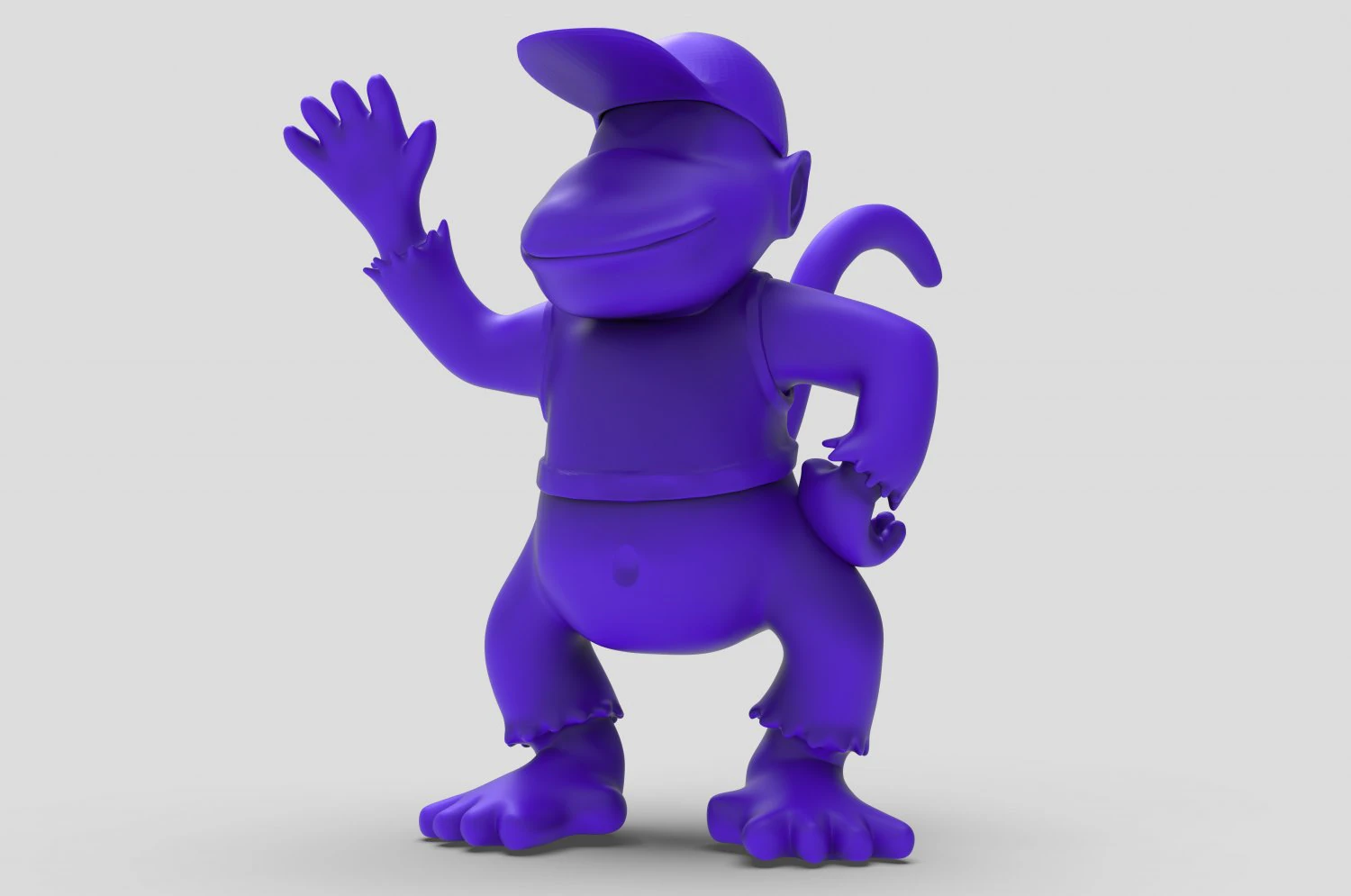diddy kong zbrush sculpture 3D Model .c4d .max .obj .3ds .fbx .stl .blend 